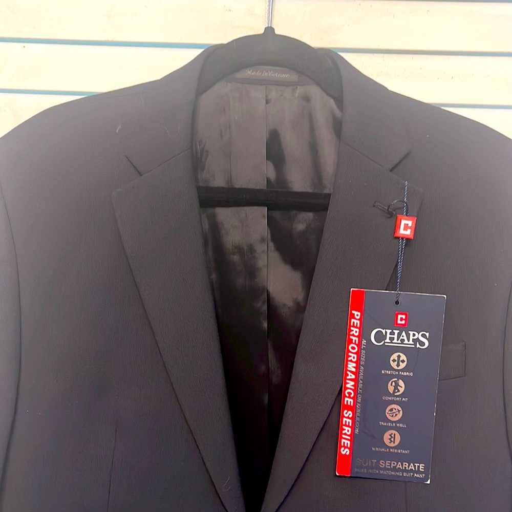Nice CHAPS dress jacket.  NWT. Navy